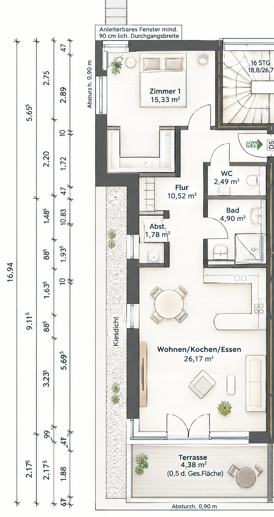 Floor plan WE 06, Penthouse